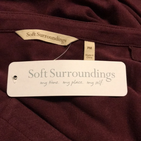 Soft Surroundings Madeline Tunic in Purple Wine - Picture 7 of 8